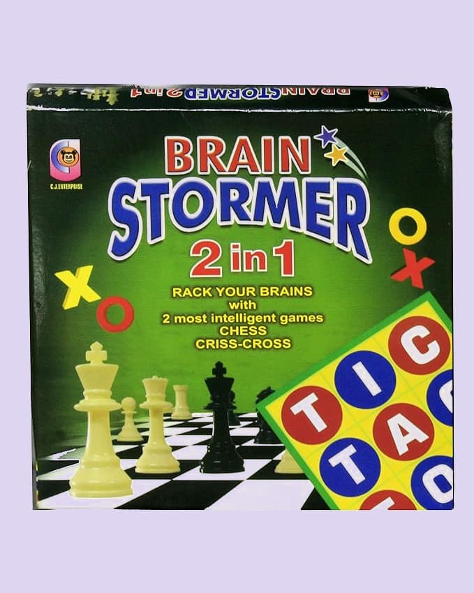 Limitless Brain Stormer 2-in-1 – Chess & Tic Tac Toe Family Game Set – Made in India - Default Title