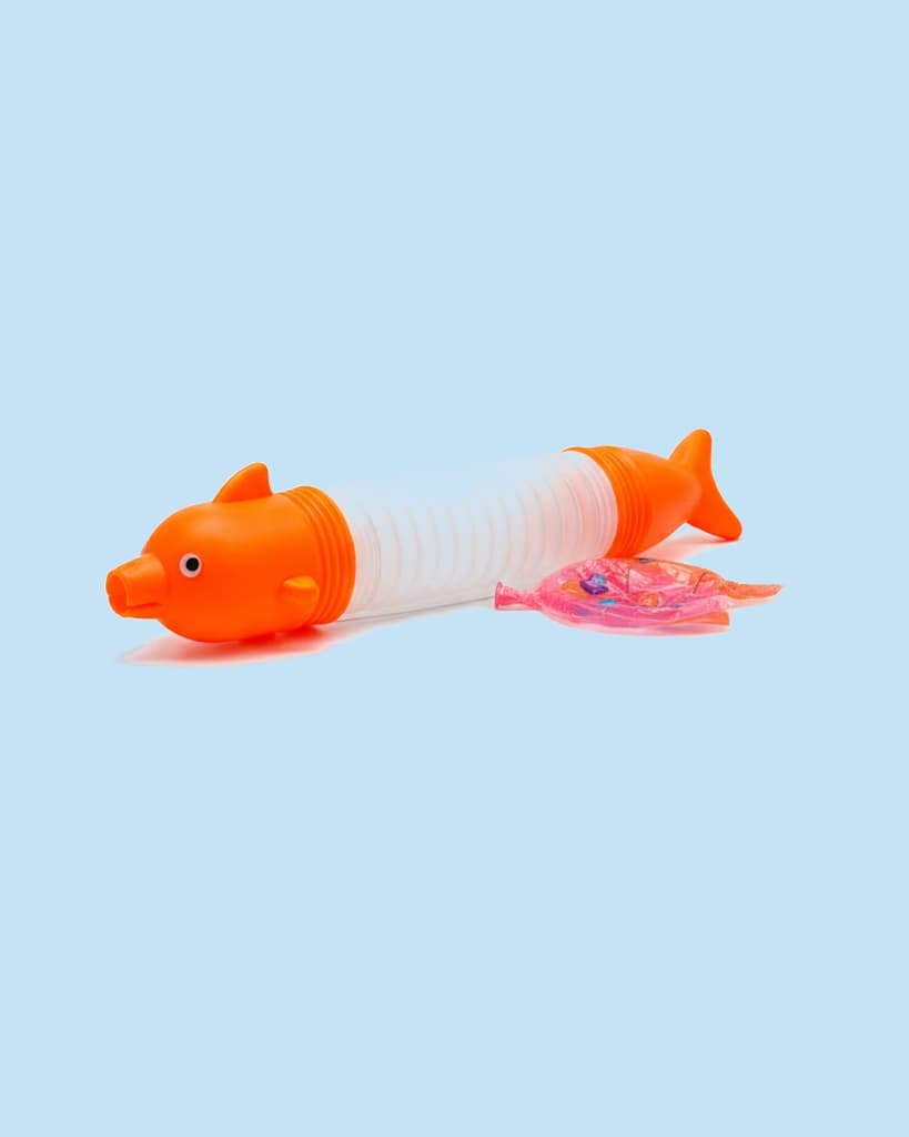 Dolphin Pop Tube Blater Kit: Gulal Pichkari Free Gulal Color Packet Colors May Vary - Default Title