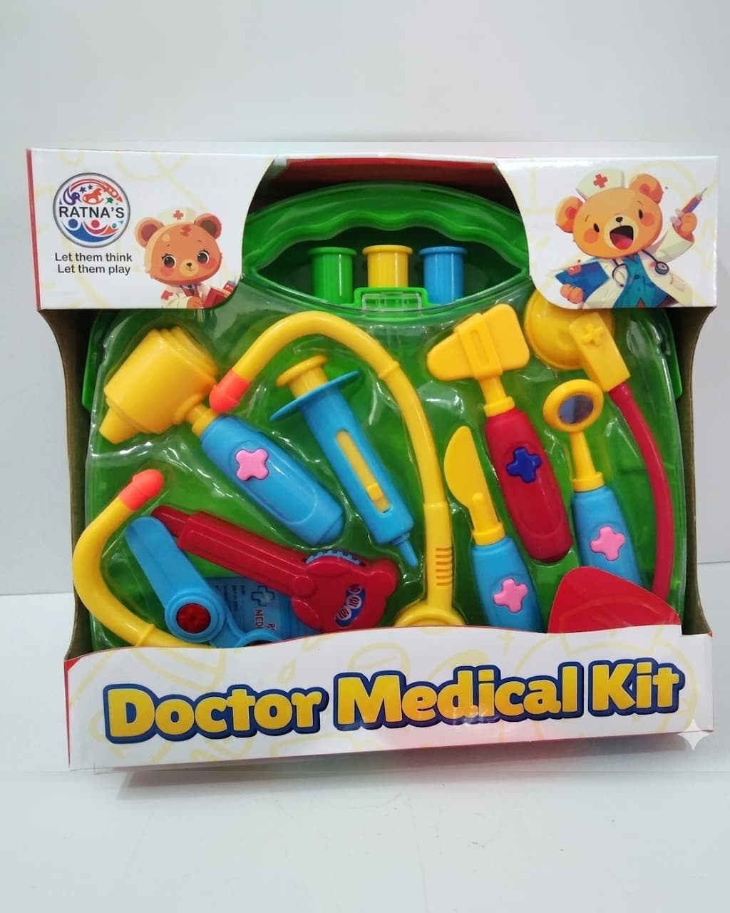 Ratna’s Doctor Medical Kit Toy Set – Pretend Play Suitcase Doctor Kit for Kids Age 3+ Role Play Fun Learning Toy - Default Title