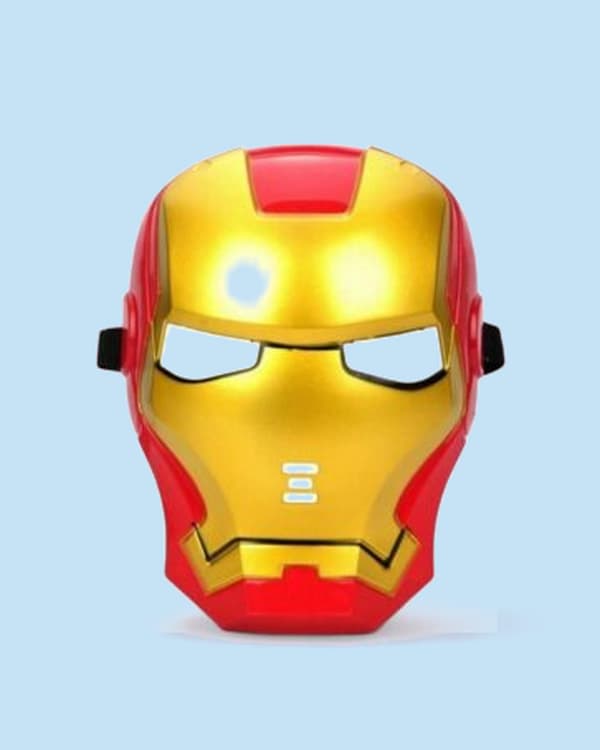 Smilebug (10 Pcs) Iron Man Superhero Mask Set for Kids: Lightweight Plastic Cosplay & Party Favors - Default Title